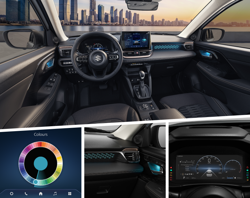 Interior del Suzuki Across Hibrido