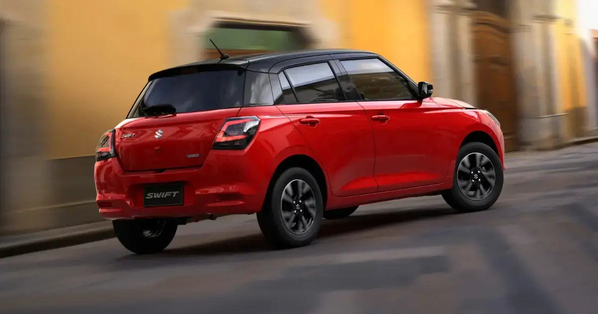 Vista trasera del new Suzuki Swift Híbrido