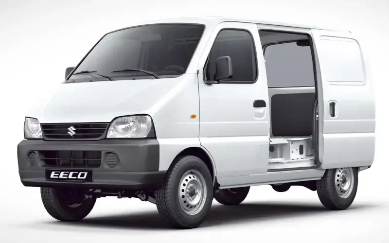 Suzuki Eeco, furgoneta blanca para trabajo, vehículo comercial pequeño