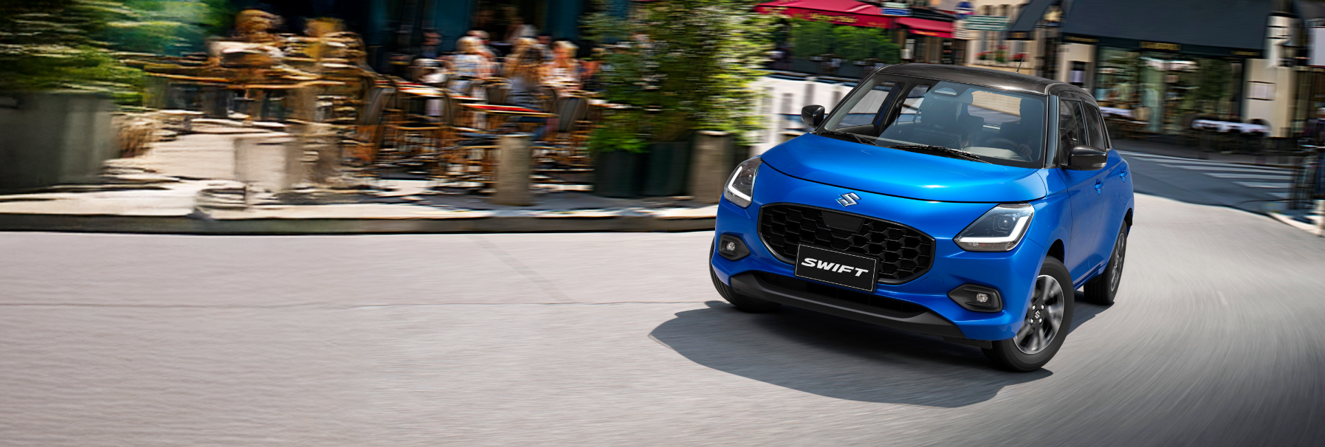 Nuevo Suzuki Swift Híbrido, color azul perlado