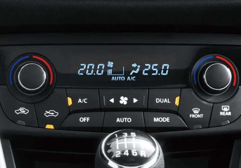 Sistema de aire acondicionado automático de un Suzuki S-Cross