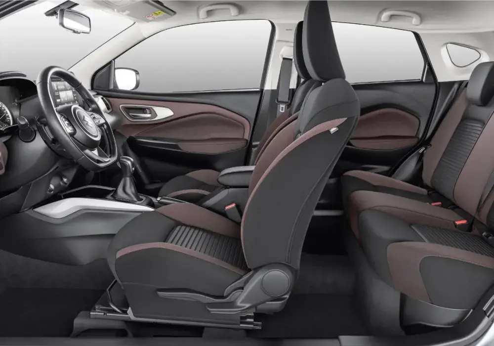 Vista interior de un Suzuki Fronx